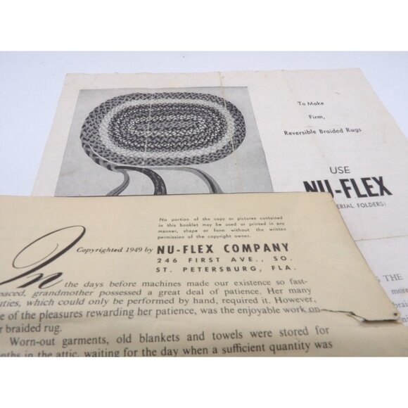 How to Braid a Rug in One Day The Nu-Flex Way ©1949 - Picture 5 of 9
